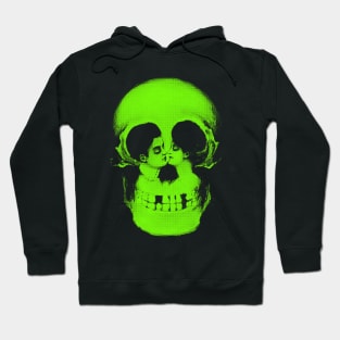 Skull Kiss - Life & Death Optical Illusion Art Hoodie